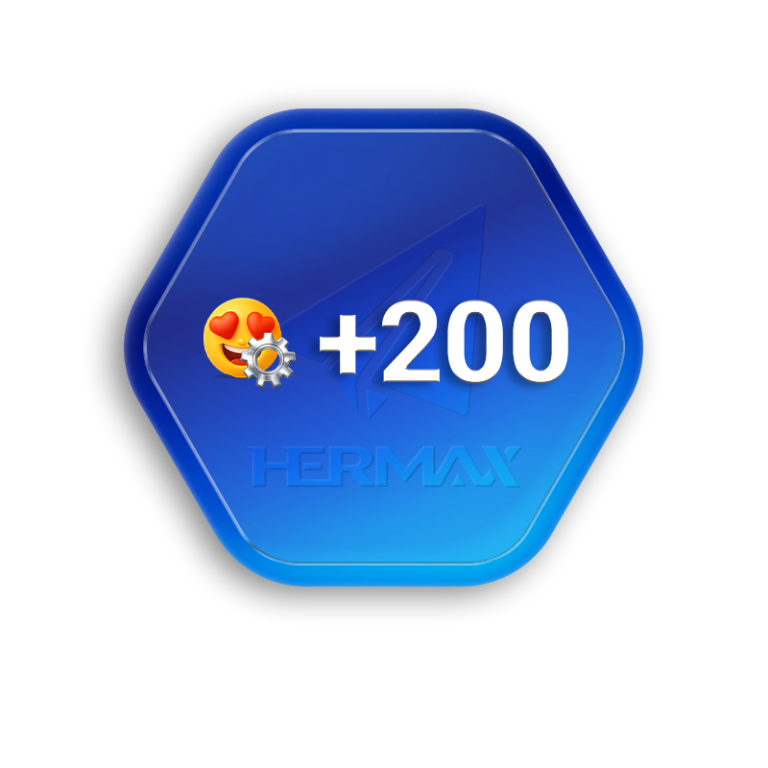 200 ری اکشن اتوماتیک کانال تلگرام