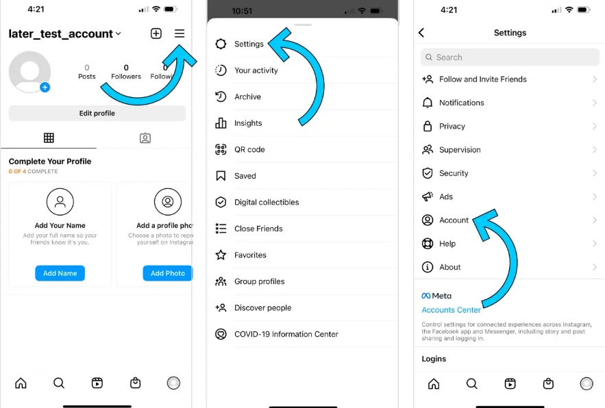تفاوت پیج شخصی، بیزینسی و کریتور اینستاگرام