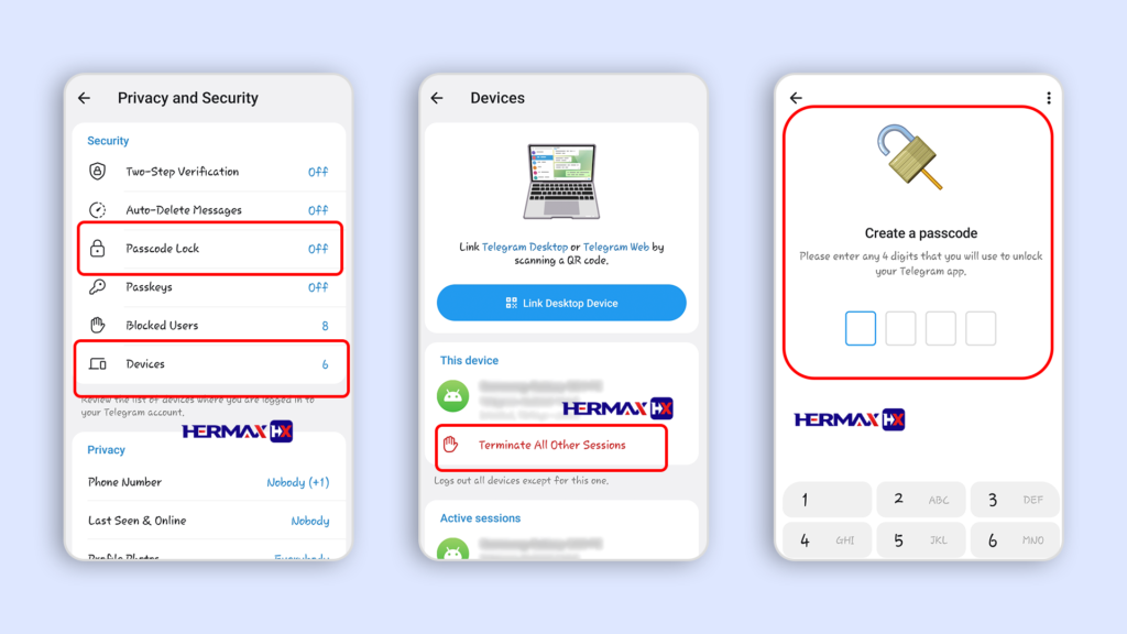 امنیت تلگرام 9